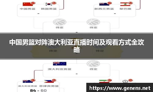 中国男篮对阵澳大利亚直播时间及观看方式全攻略